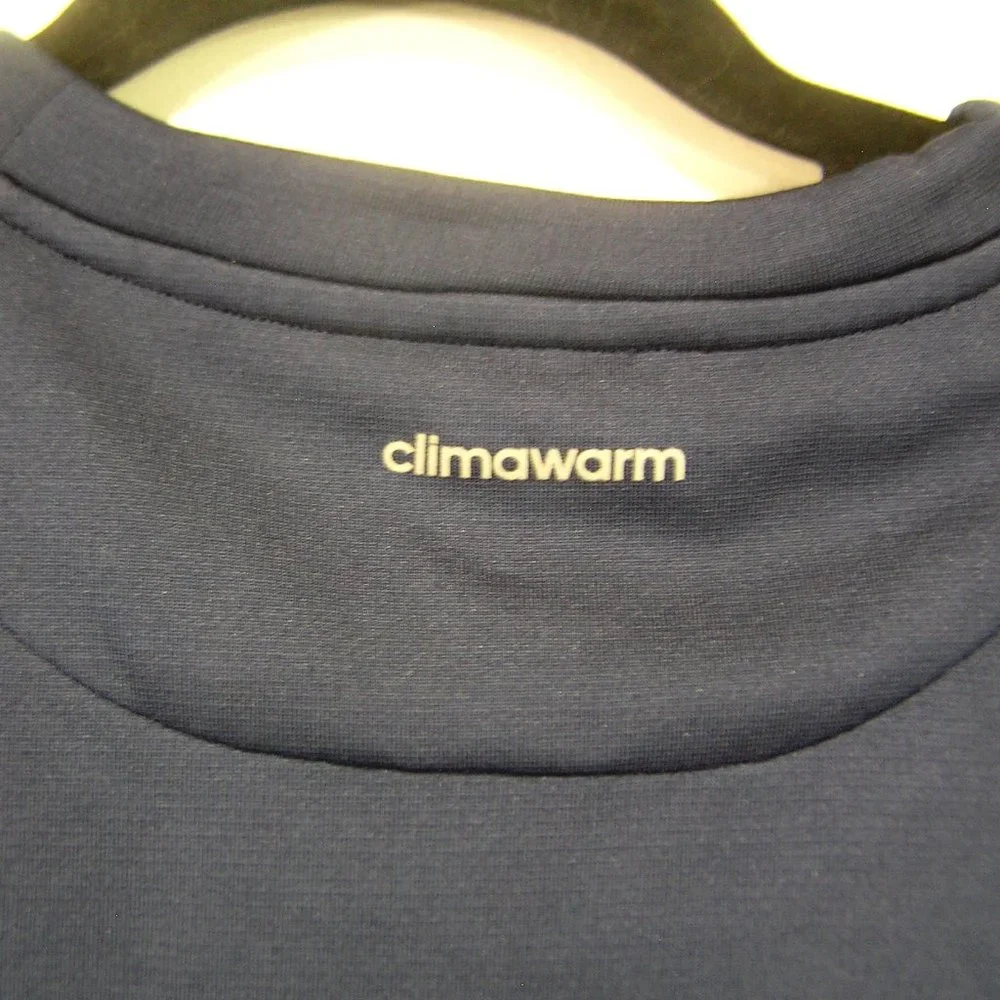 ADIDAS CLIMAWARM SIZE XL SWEATSHIRT NAVY BLUE